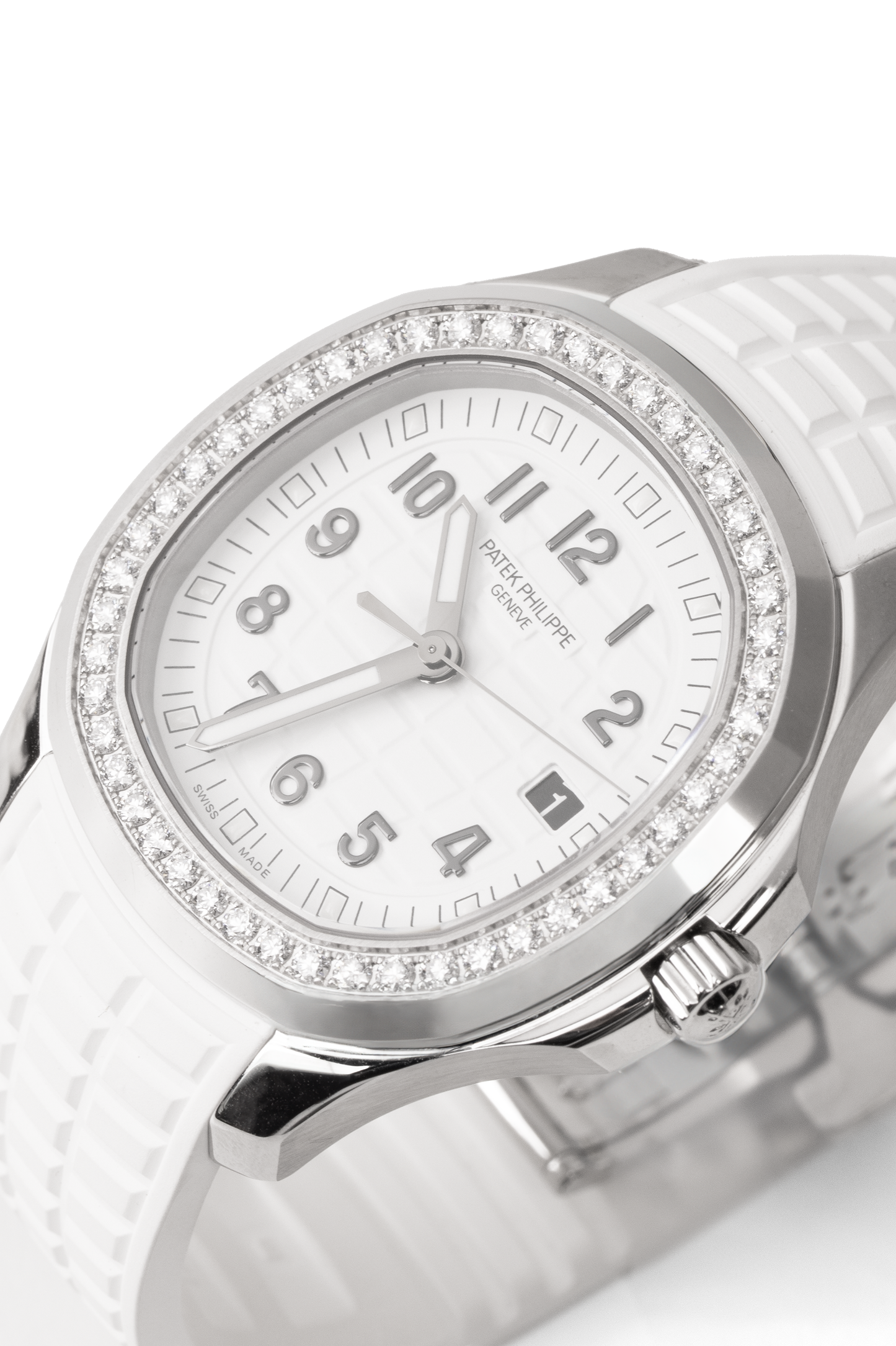 Patek Philippe Aquanaut White Watch with Diamonds