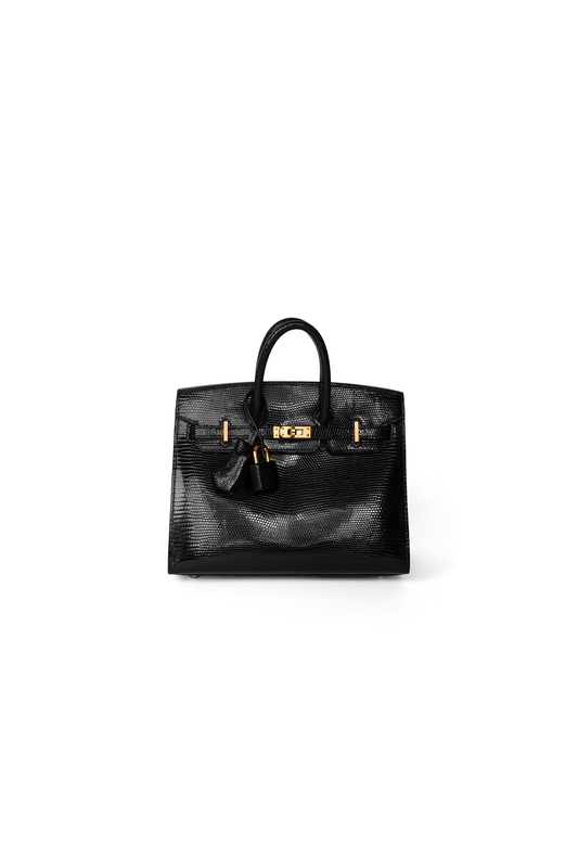 Hermès Birkin 20 Sellier Lizard in Black GHW