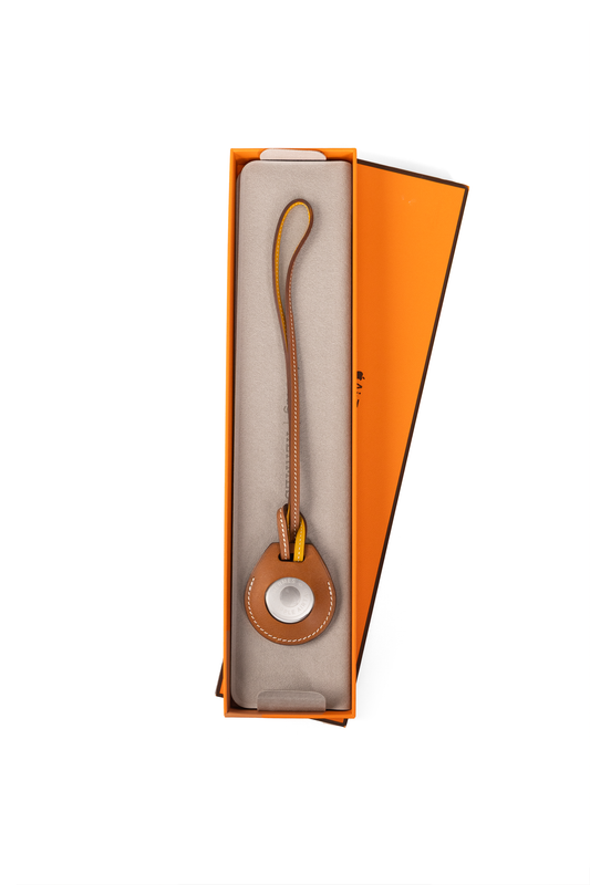 Hermès Apple Airtag with Gold Strap