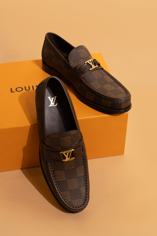 Louis Vuitton Major Loafers in Ebene