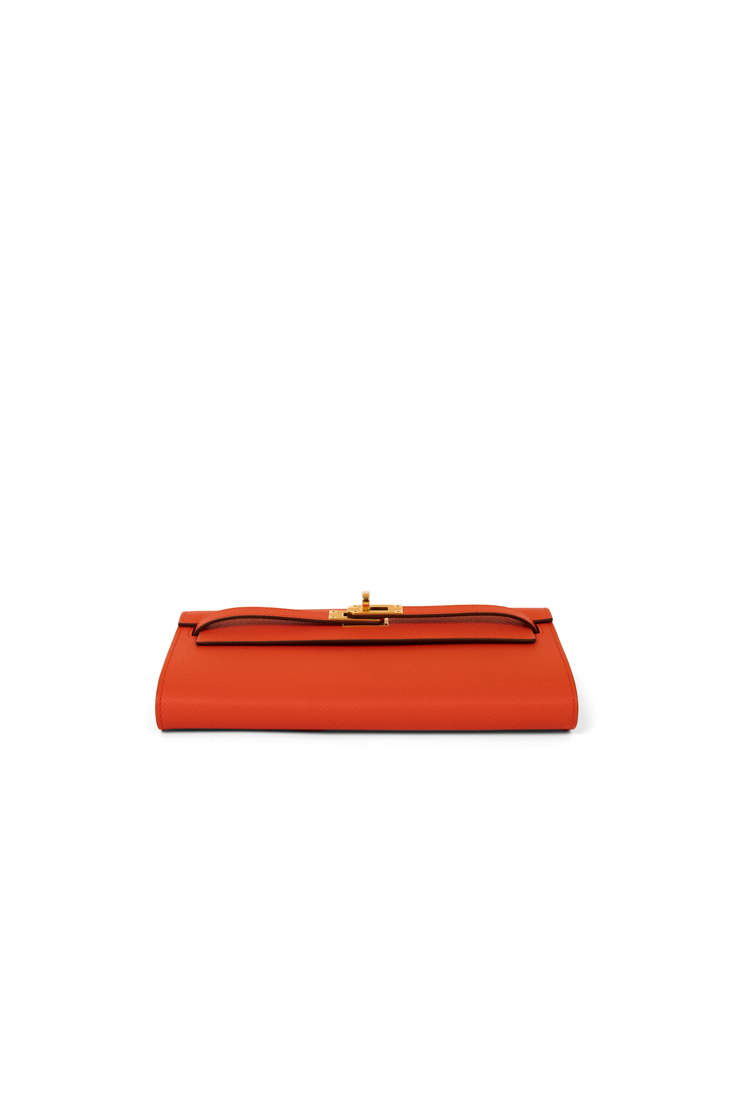 Hermès Kelly Wallet To Go Epsom in Capucine GHW
