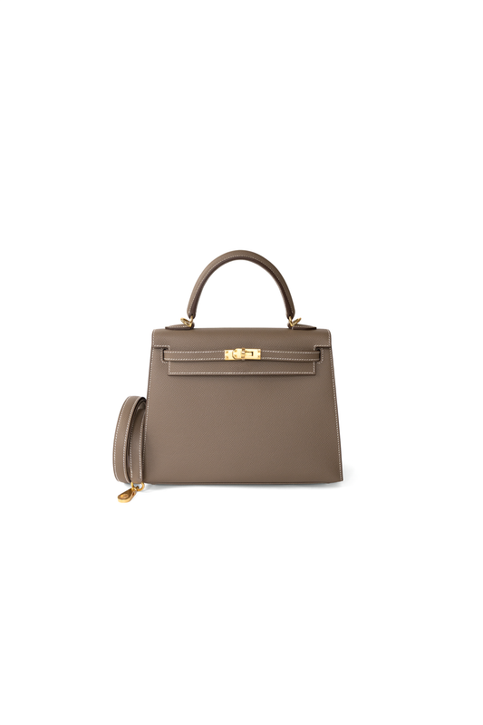 Hermès Kelly 25 Epsom Etoupe GHW