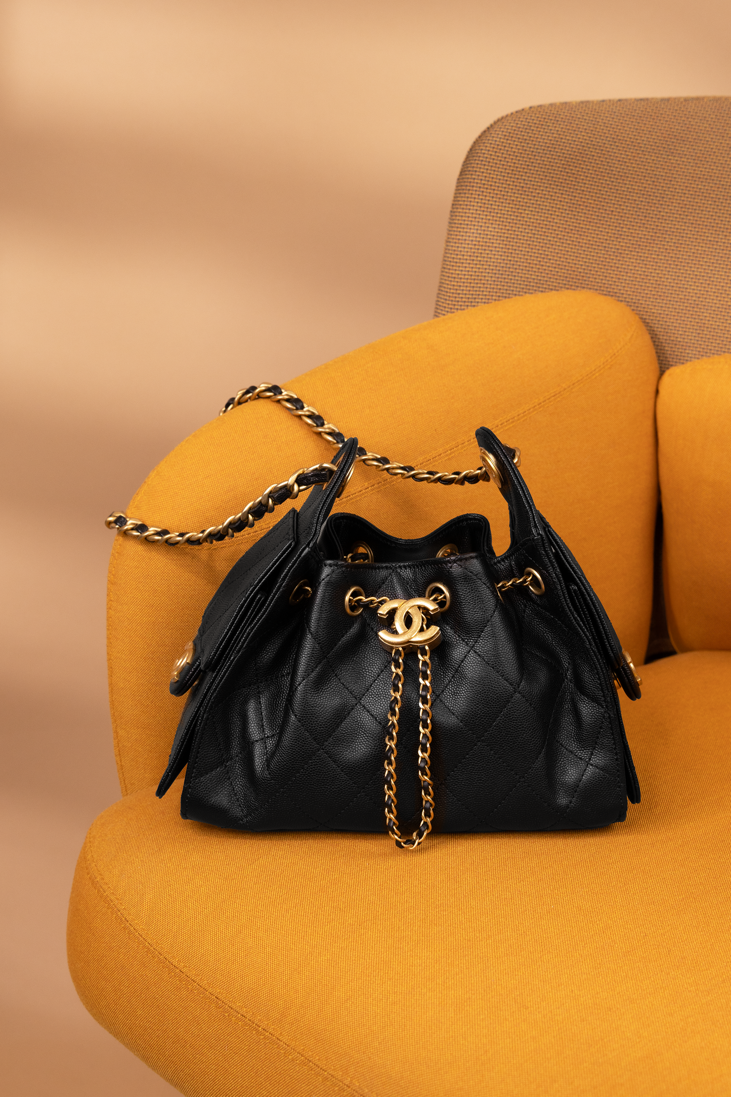 Chanel Mini Hobo Bag in Black