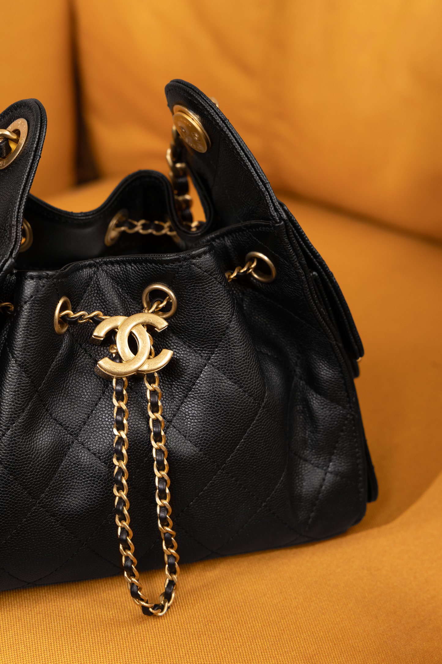 Chanel Mini Hobo Bag in Black