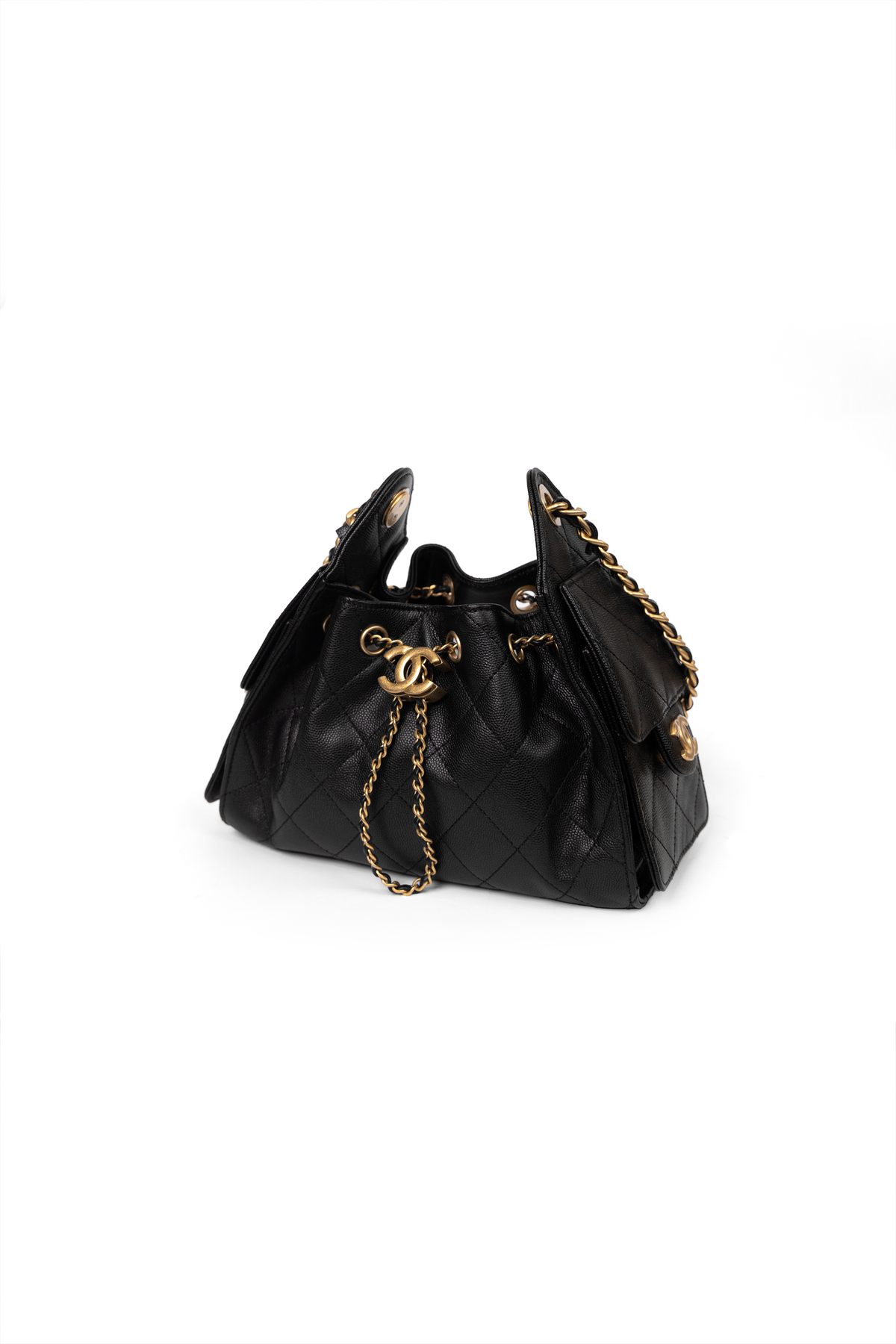Chanel Mini Hobo 25 Bag in Black