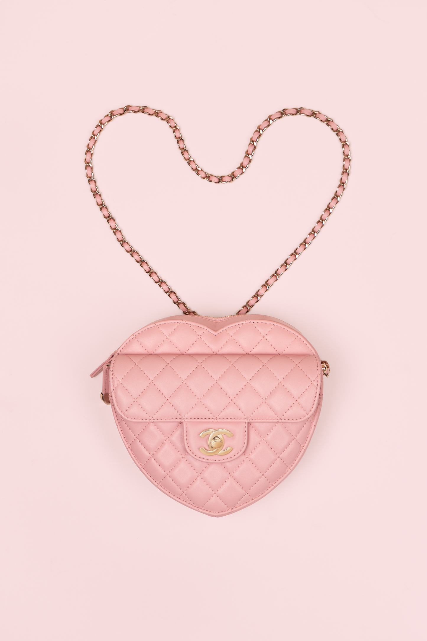 Chanel Light Pink Heart Bag