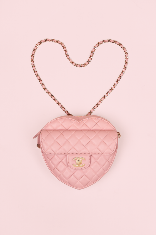 Chanel Light Pink Heart Bag
