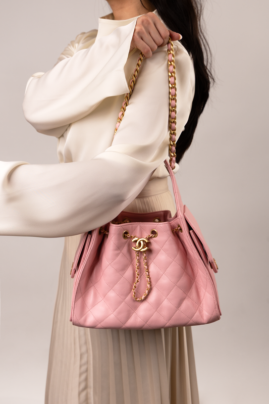 Chanel Pink Hobo 25 Bag