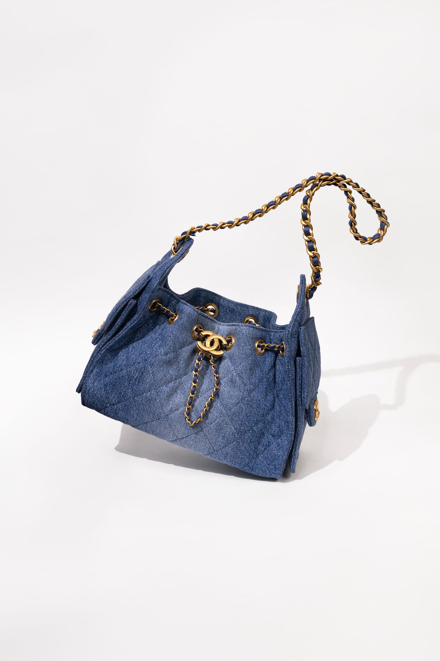 Chanel Denim Hobo 25 Bag