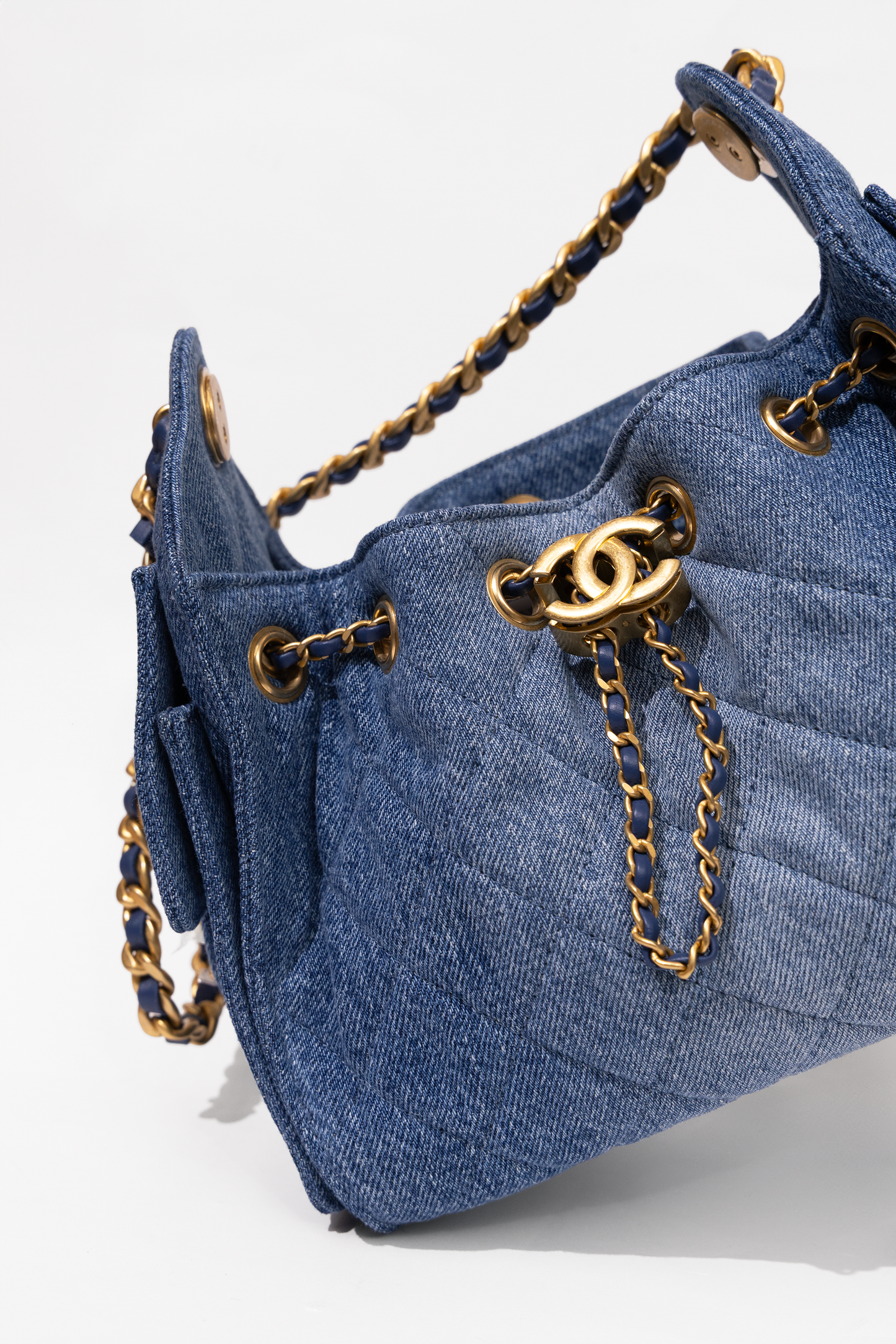 Chanel Denim Hobo 25 Bag