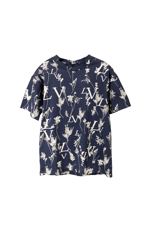 Louis Vuitton LV Leaf Discovery Crew Neck Short-Sleeve T-Shirt
