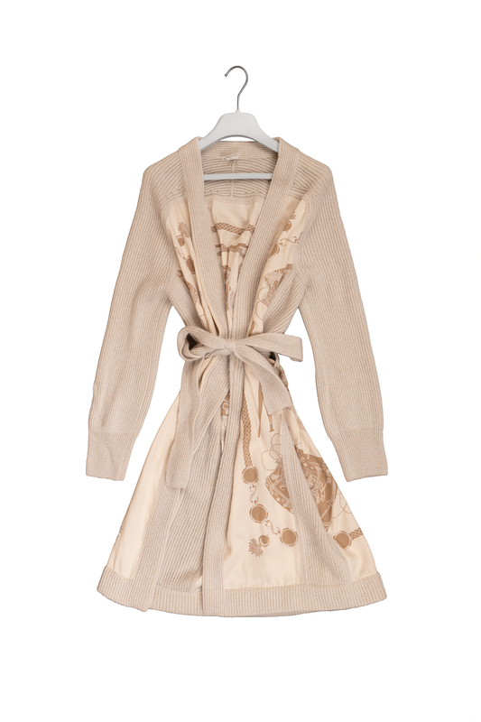 Hermes "Les Tambours Finesse" Long Cardigan