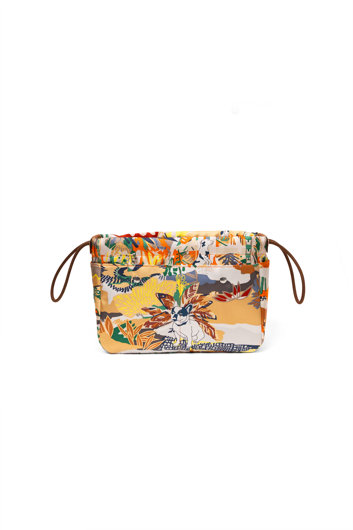 Hermès Fourbi 25cm Pouch En Liberte Multicolor Printed Silk Bag Insert