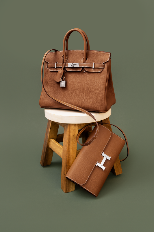 Hermès Birkin 25 Togo & Constance Wallet To Go Epsom Gold PHW