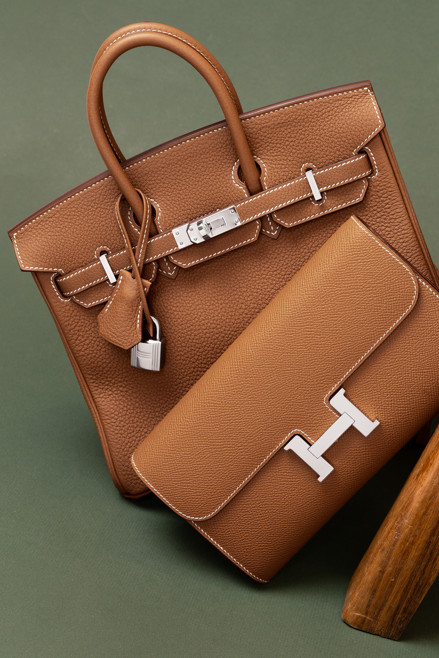 Hermès Birkin 25 Togo & Constance Wallet To Go Epsom Gold PHW