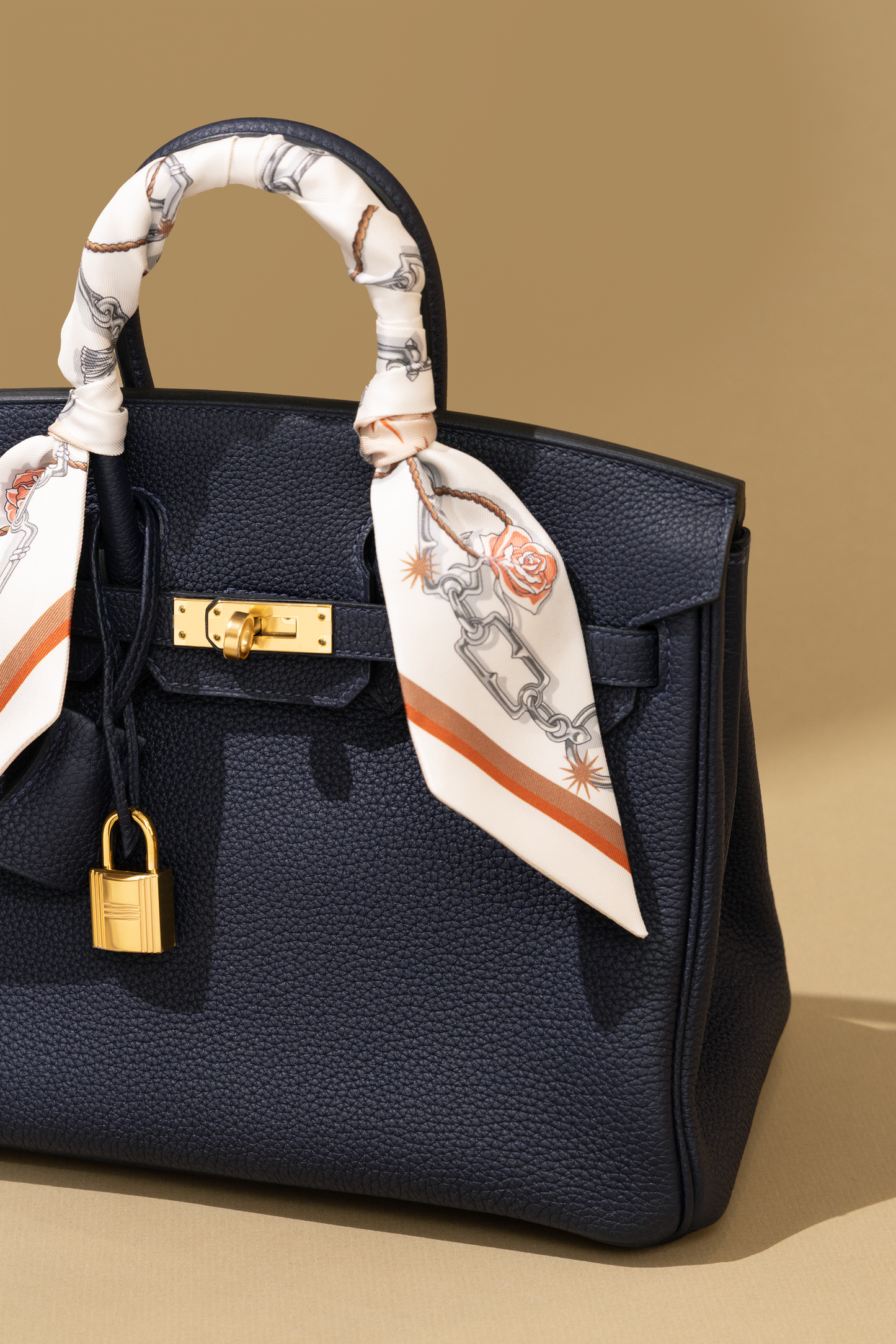 Hermès Birkin 25 Togo Blue Nuit GHW