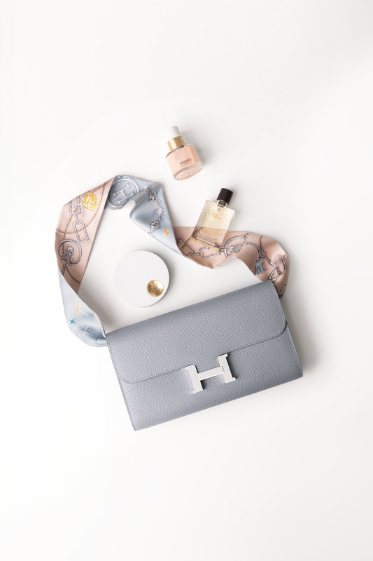 Hermès Constance Wallet To Go in Gris Pantin PHW