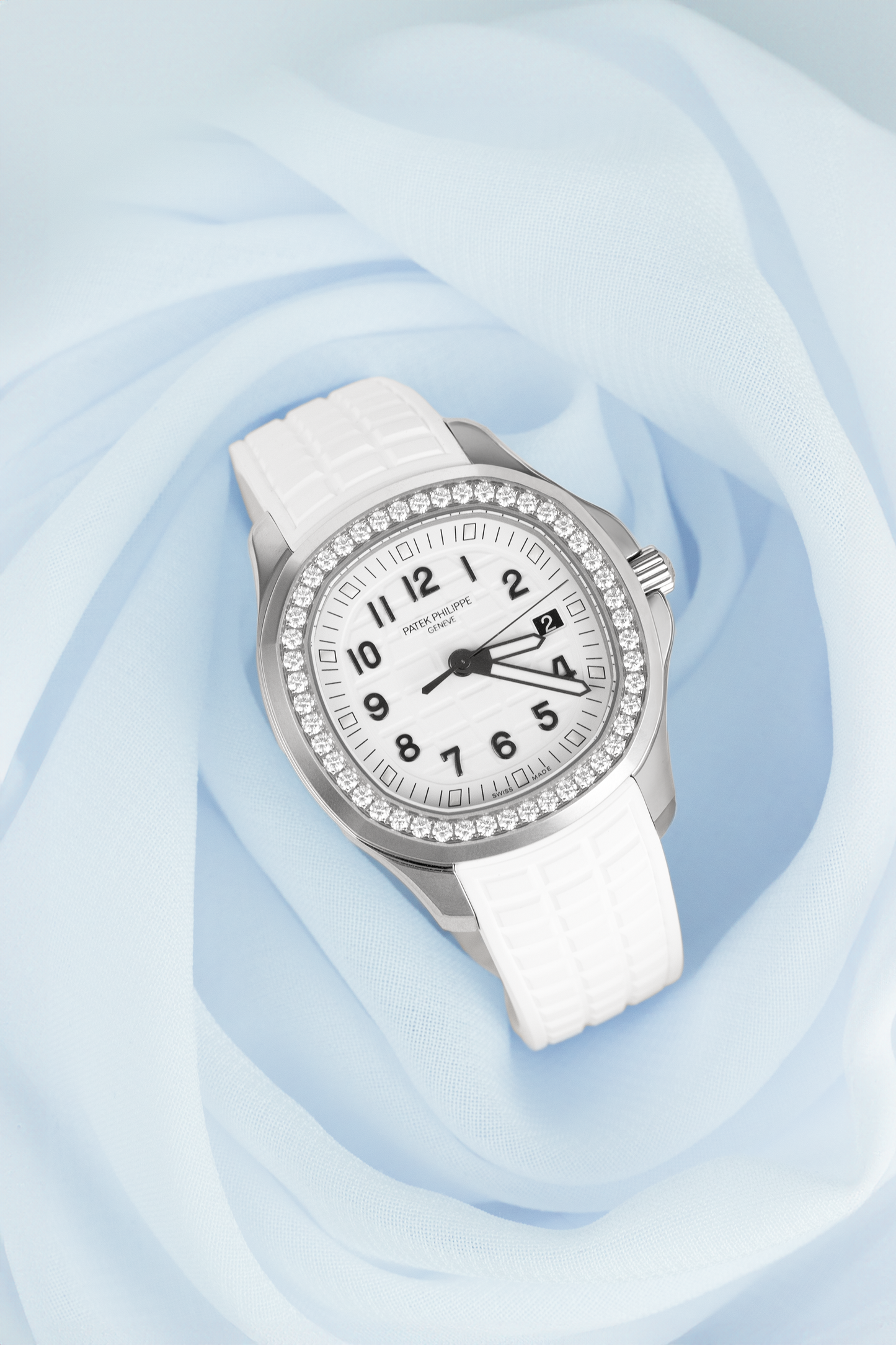 Patek Philippe Aquanaut White Watch with Diamonds