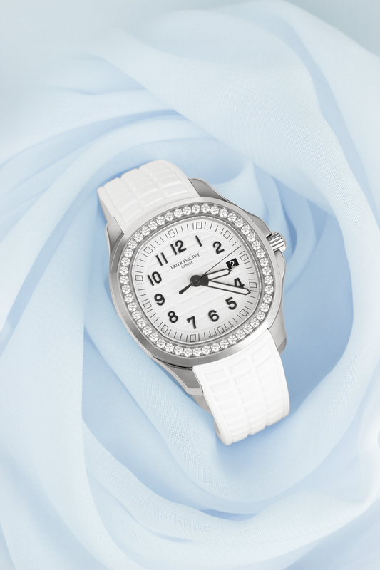 Patek Philippe Aquanaut White Watch with Diamonds
