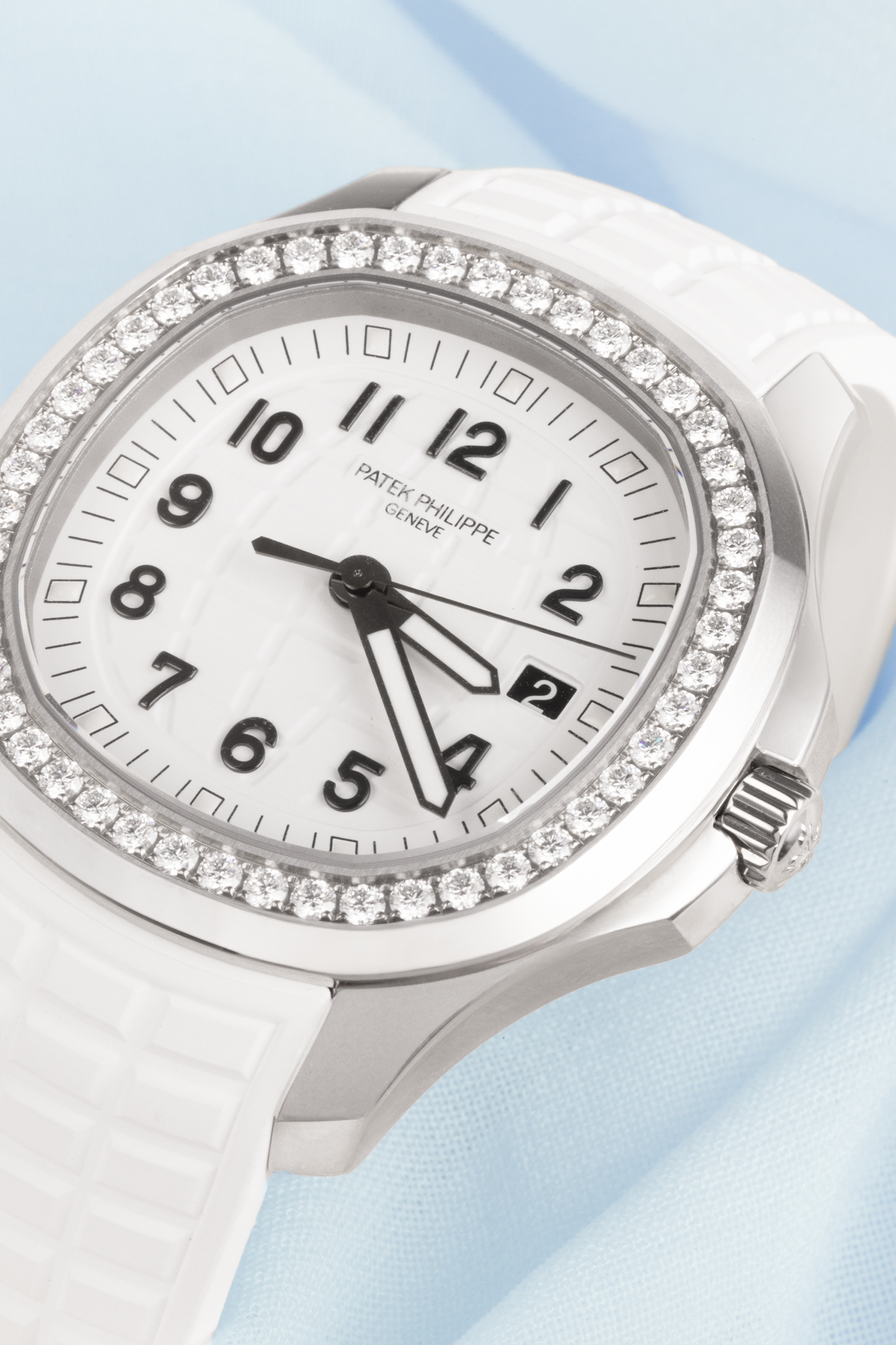 Patek Philippe Aquanaut White Watch with Diamonds