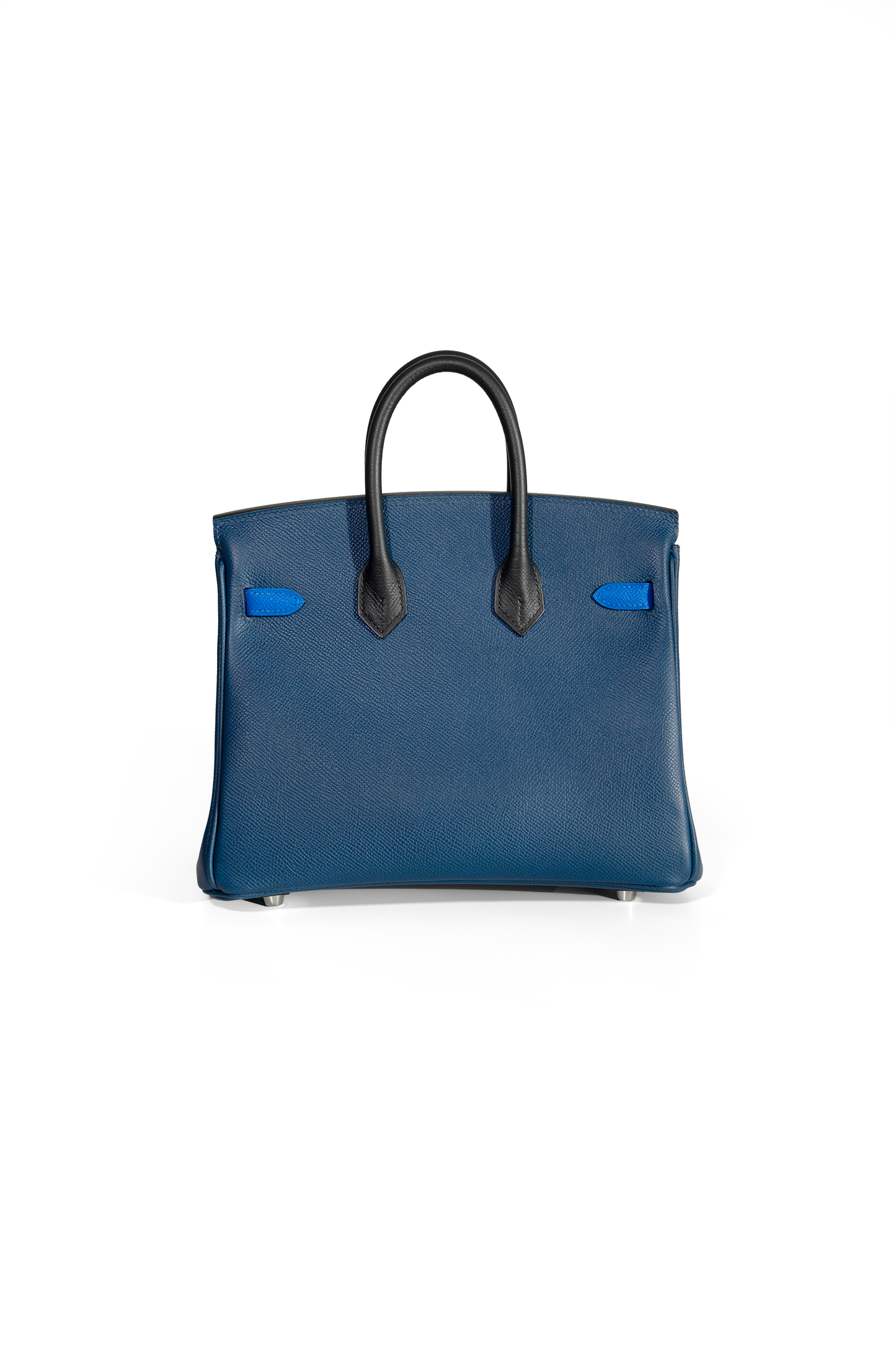 Hermès Birkin 25 Epsom Tricolor in Deep Blue/Blue Hydra/Black PHW