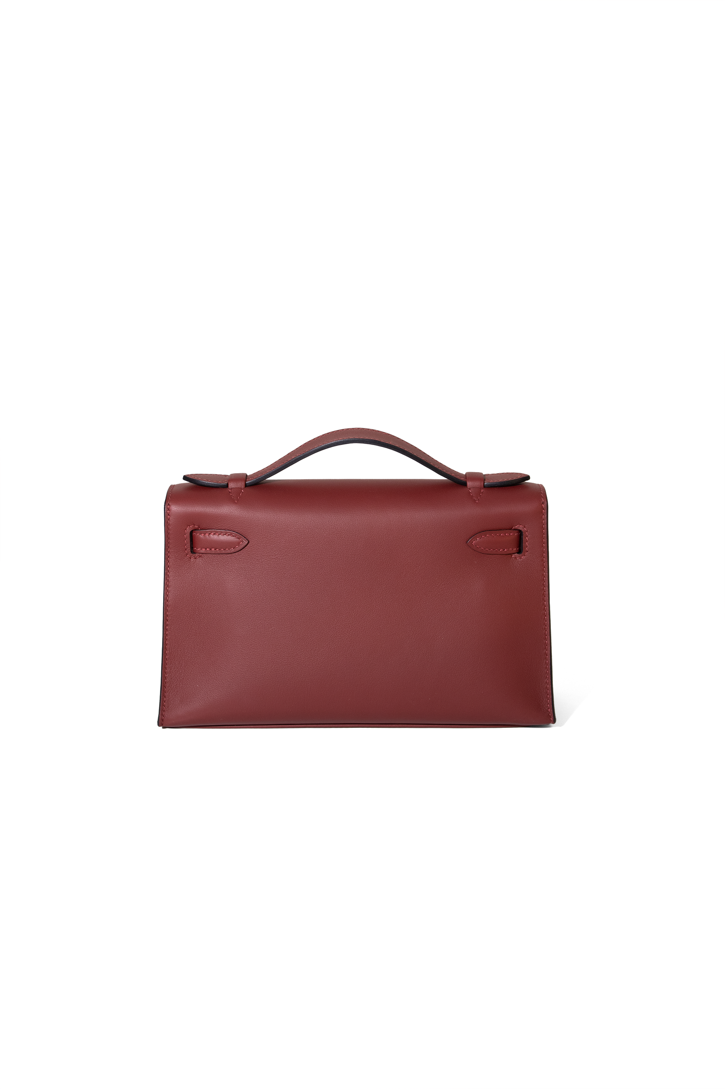 Hermès Kelly Pochette Swift in Rouge H GHW