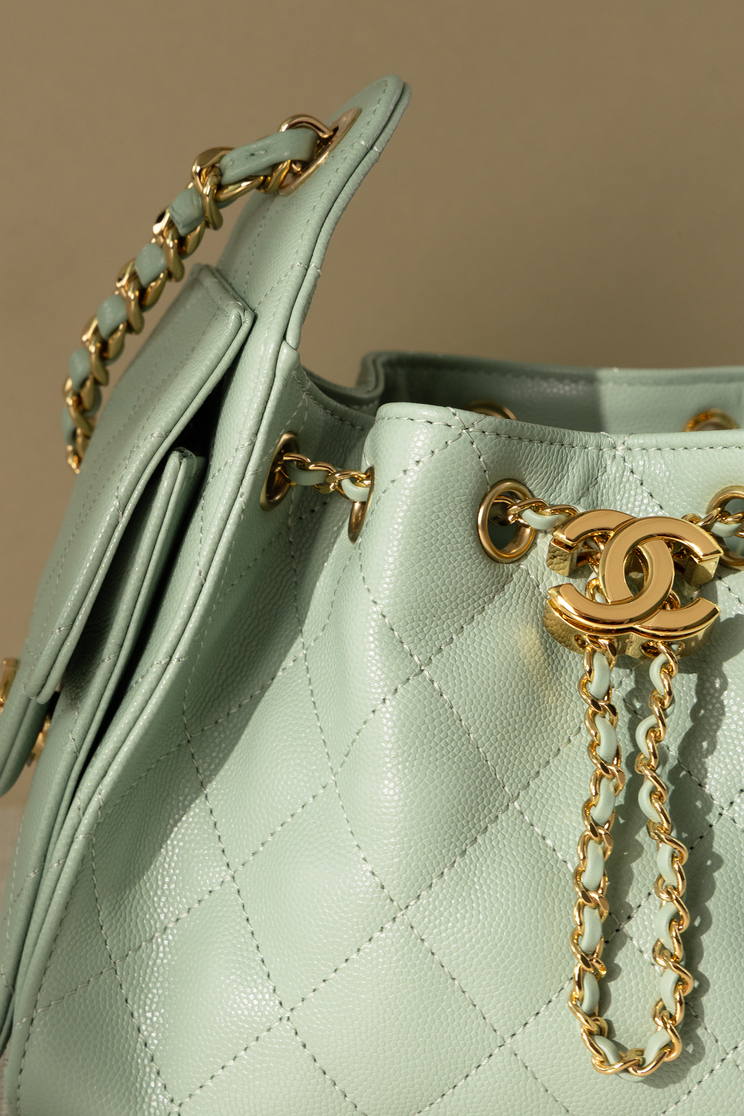 Chanel Mini Hobo 25 in Light Green