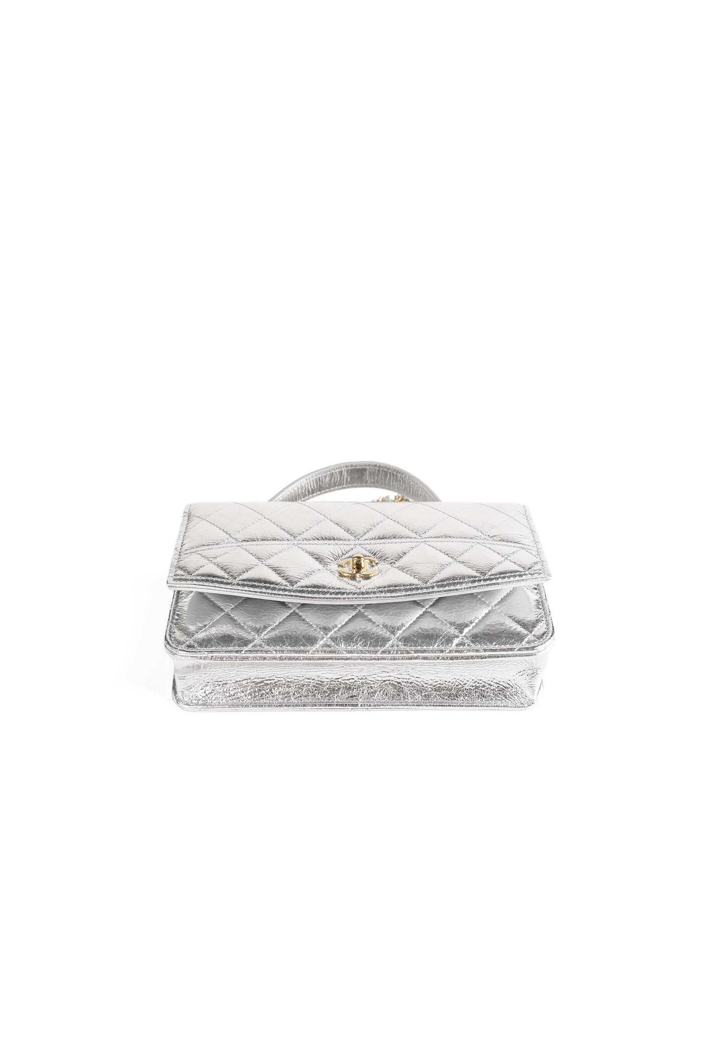 Chanel Wallet on Chain in Metallic Silver