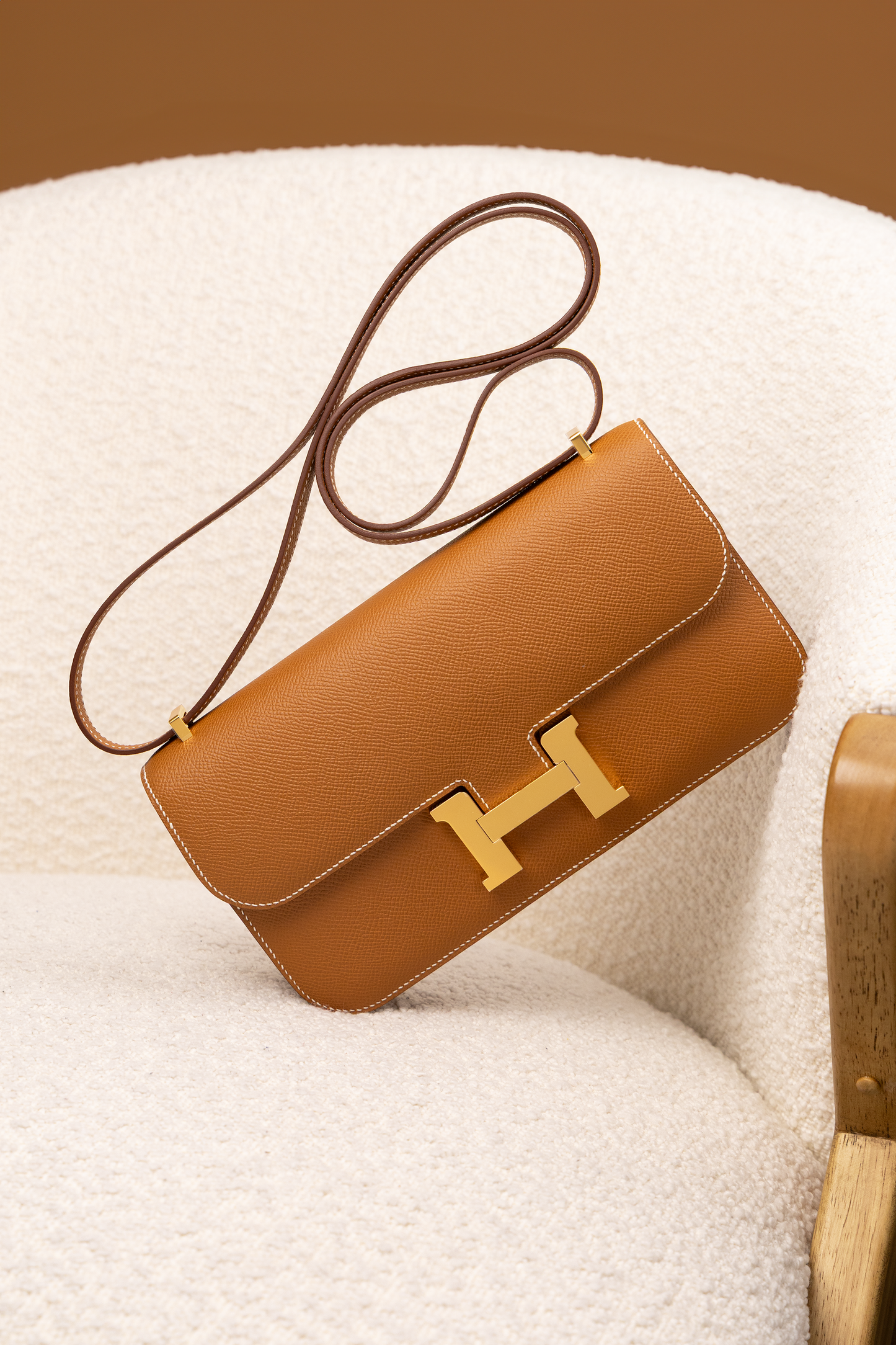Hermès Constance Elan Epsom Calfskin in Gold with GHW