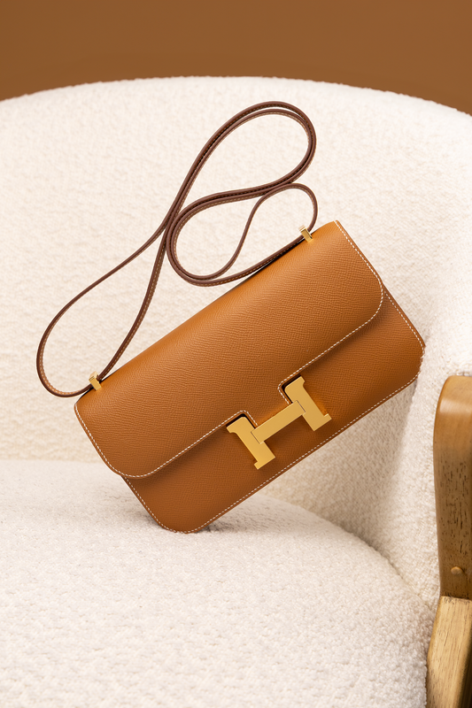 Hermès Constance Elan Epsom Calfskin in Gold with GHW