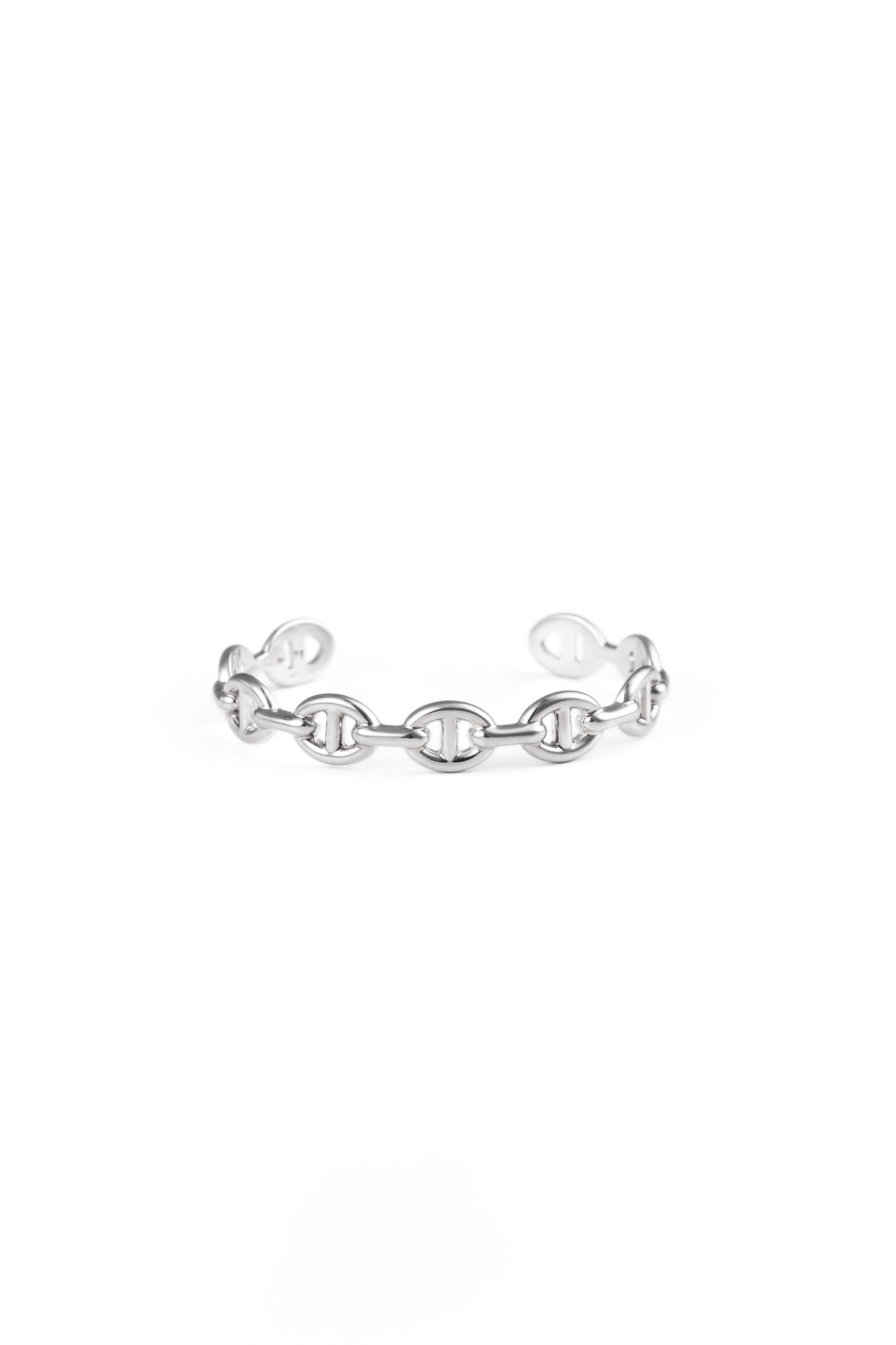 Hermès Chaine D'ancre Enchainee Silver Bracelet