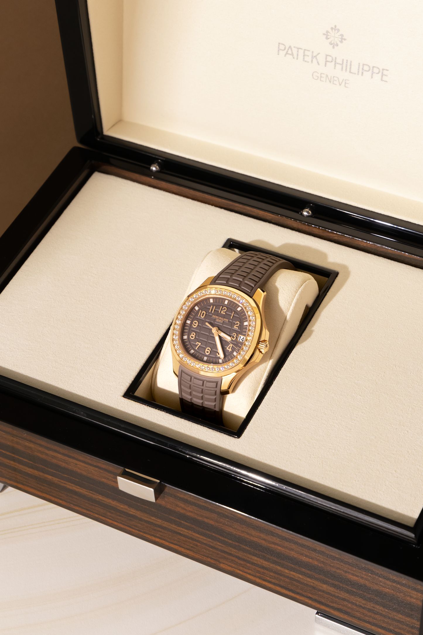 Patek Philippe Aquanaut Luce Rose Gold Watch with Diamonds