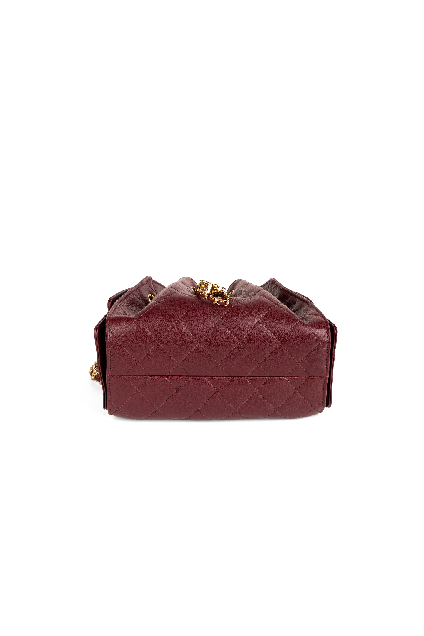 Chanel Mini Hobo 25 Bag in Burgundy