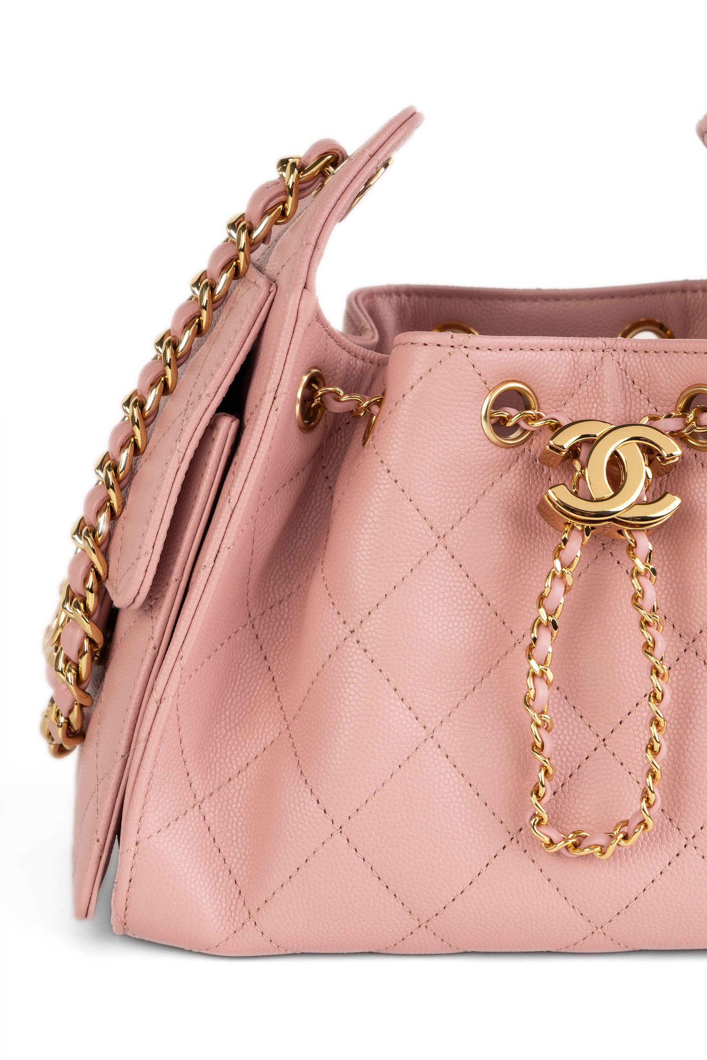 Chanel Mini Hobo 25 Bag in Light Pink