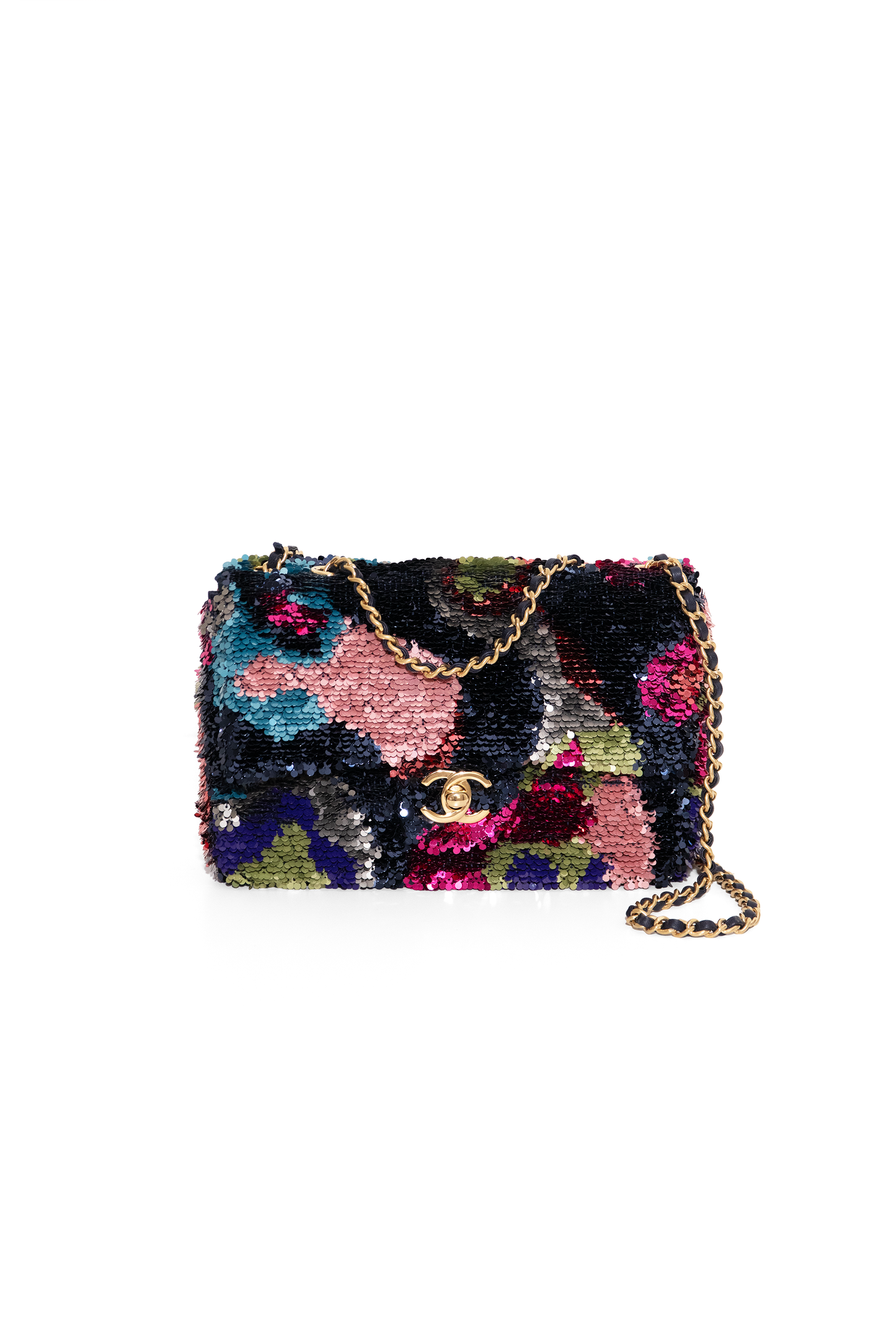 Chanel Mini Flap Bag in Multicolor Sequin