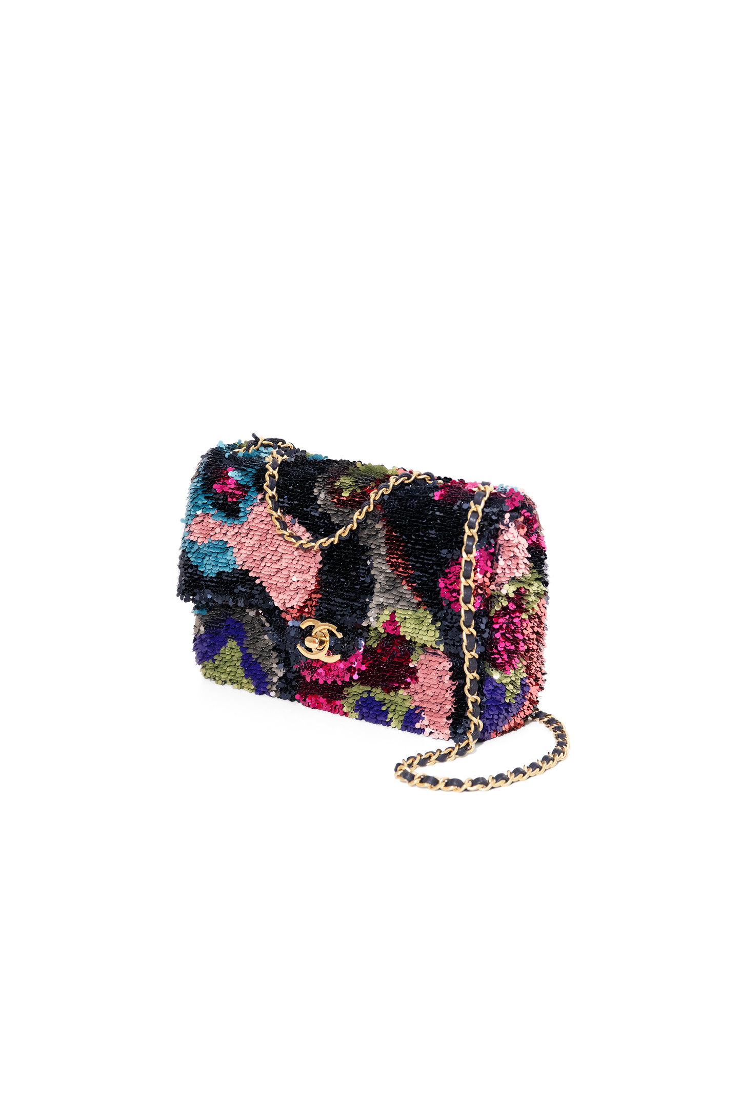 Chanel Mini Flap Bag in Multicolor Sequin