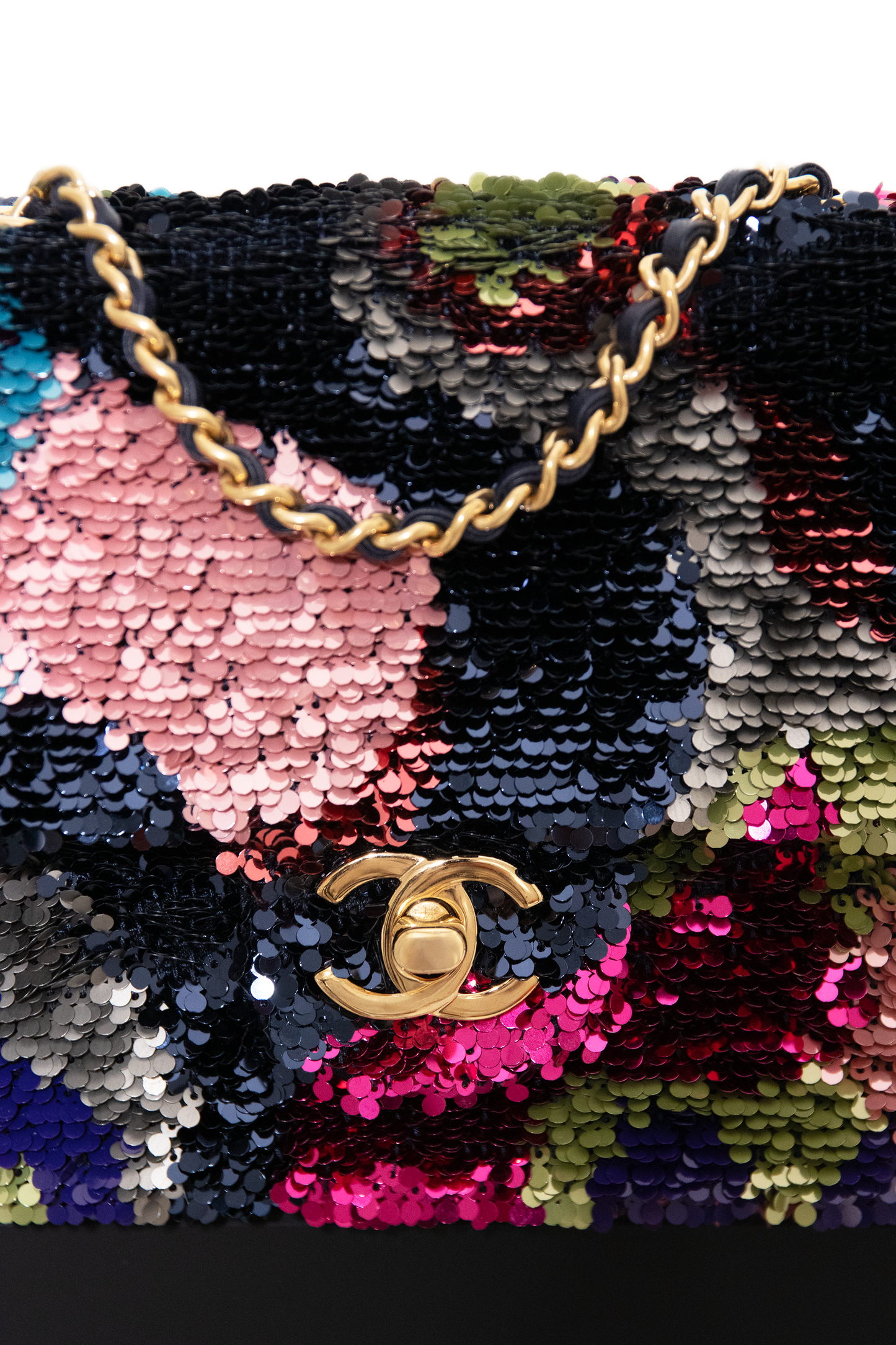 Chanel Mini Flap Bag in Multicolor Sequin