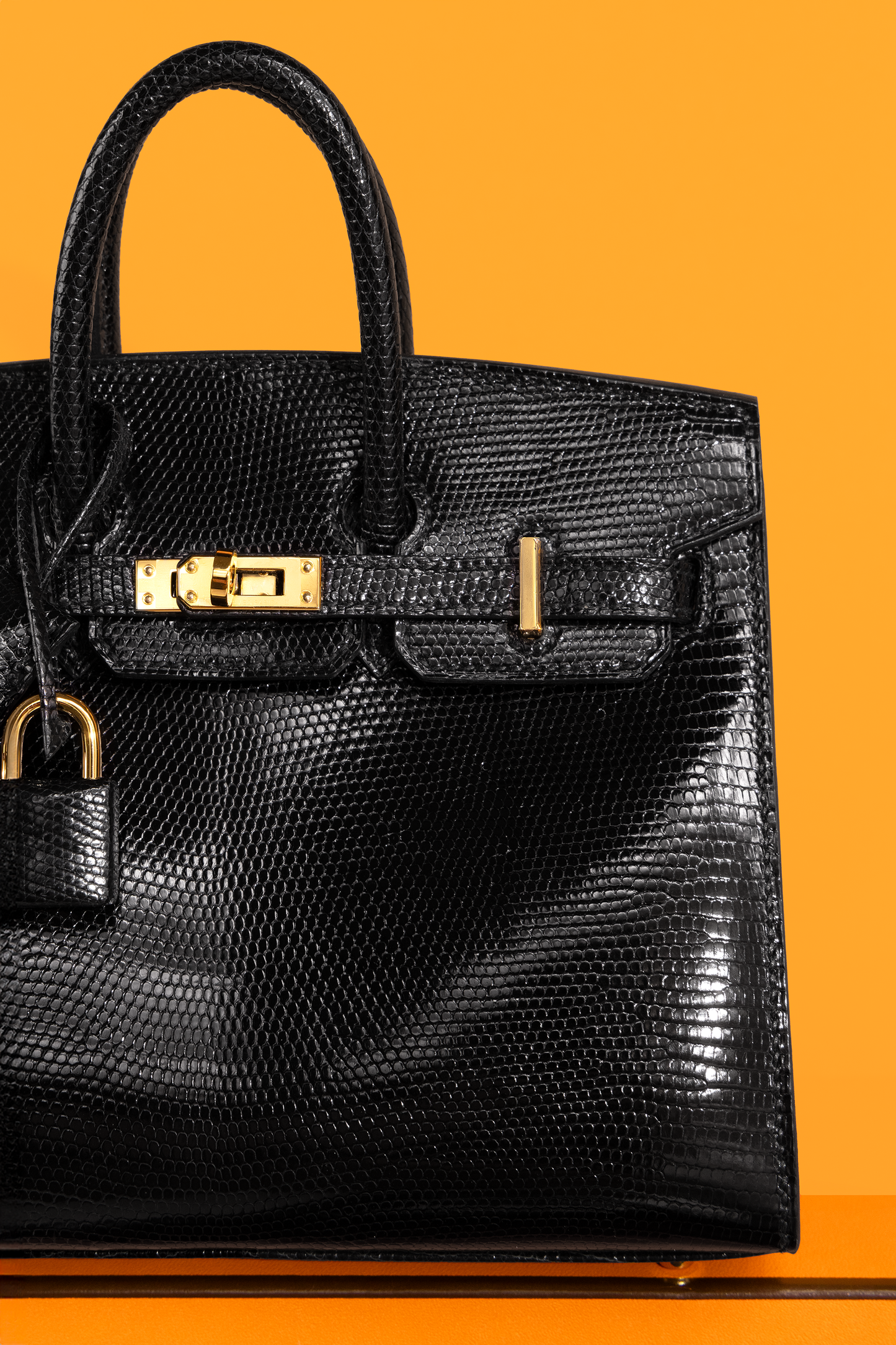 Hermès Birkin 20 Sellier Lizard in Black GHW & Hermès Kelly Pochette Black Lizard PHW