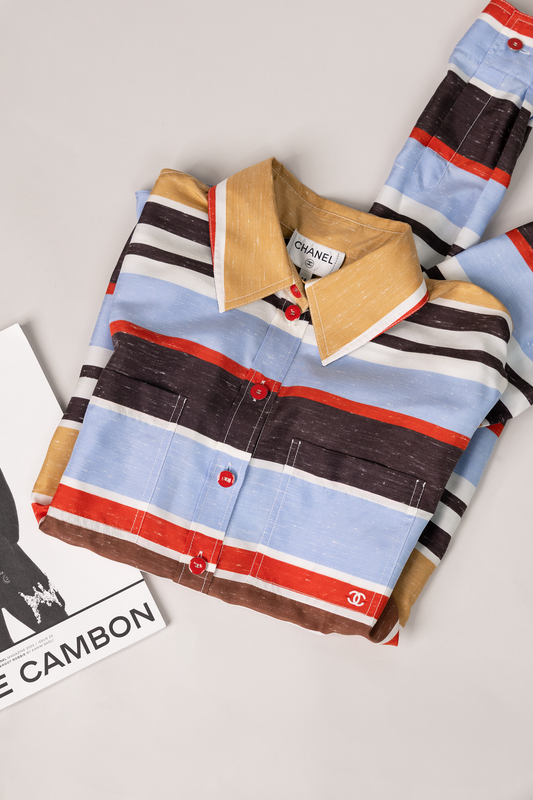 Chanel Striped Multicolor Top