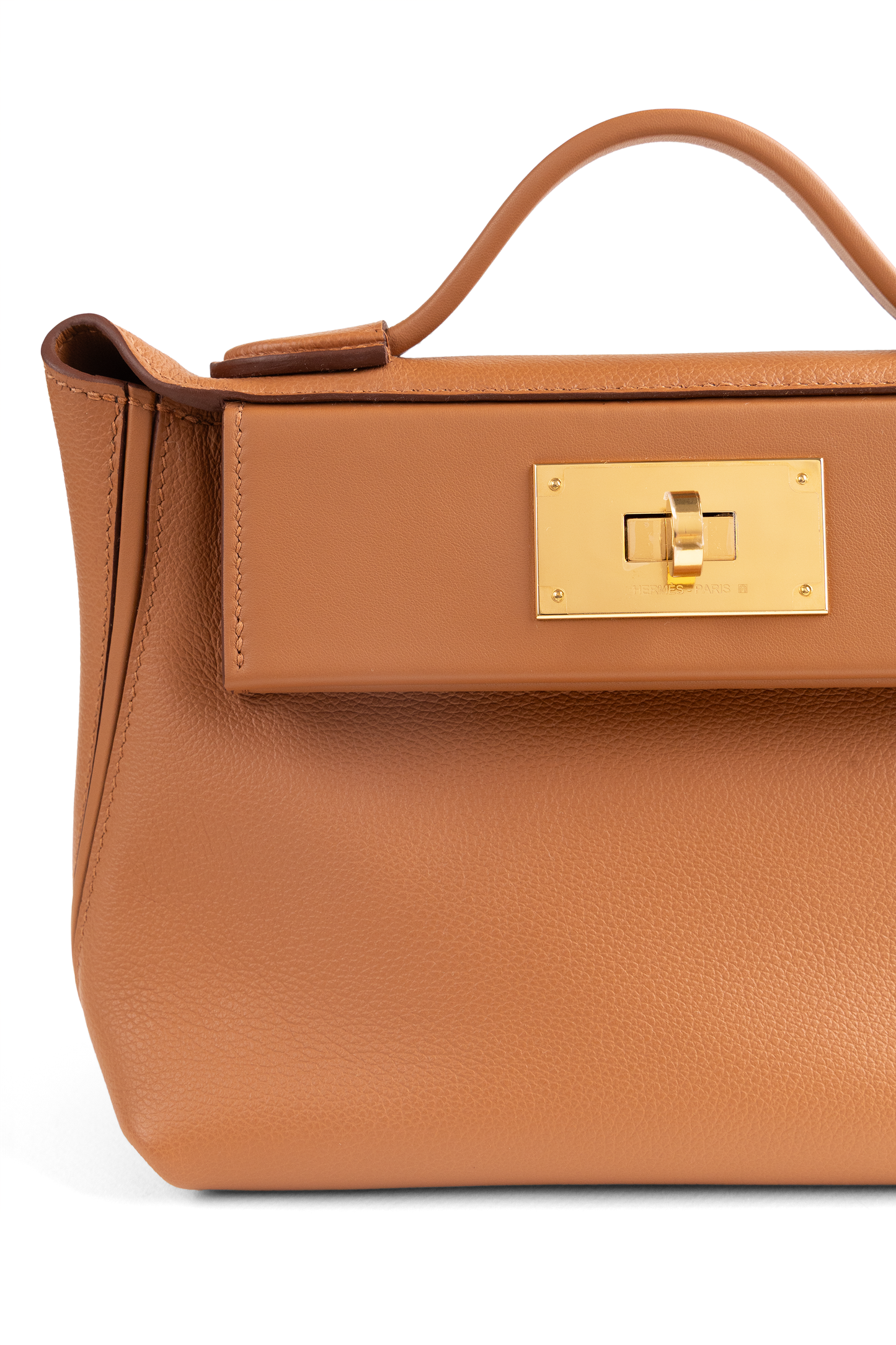 Hermès Mini 24/24 Evercolor Gold GHW
