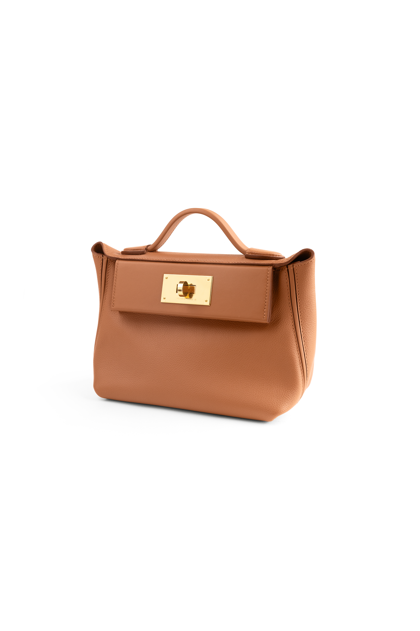 Hermès Mini 24/24 Evercolor Gold GHW