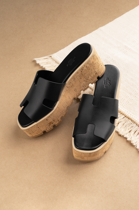 Hermès Eze 30 Sandals in Black