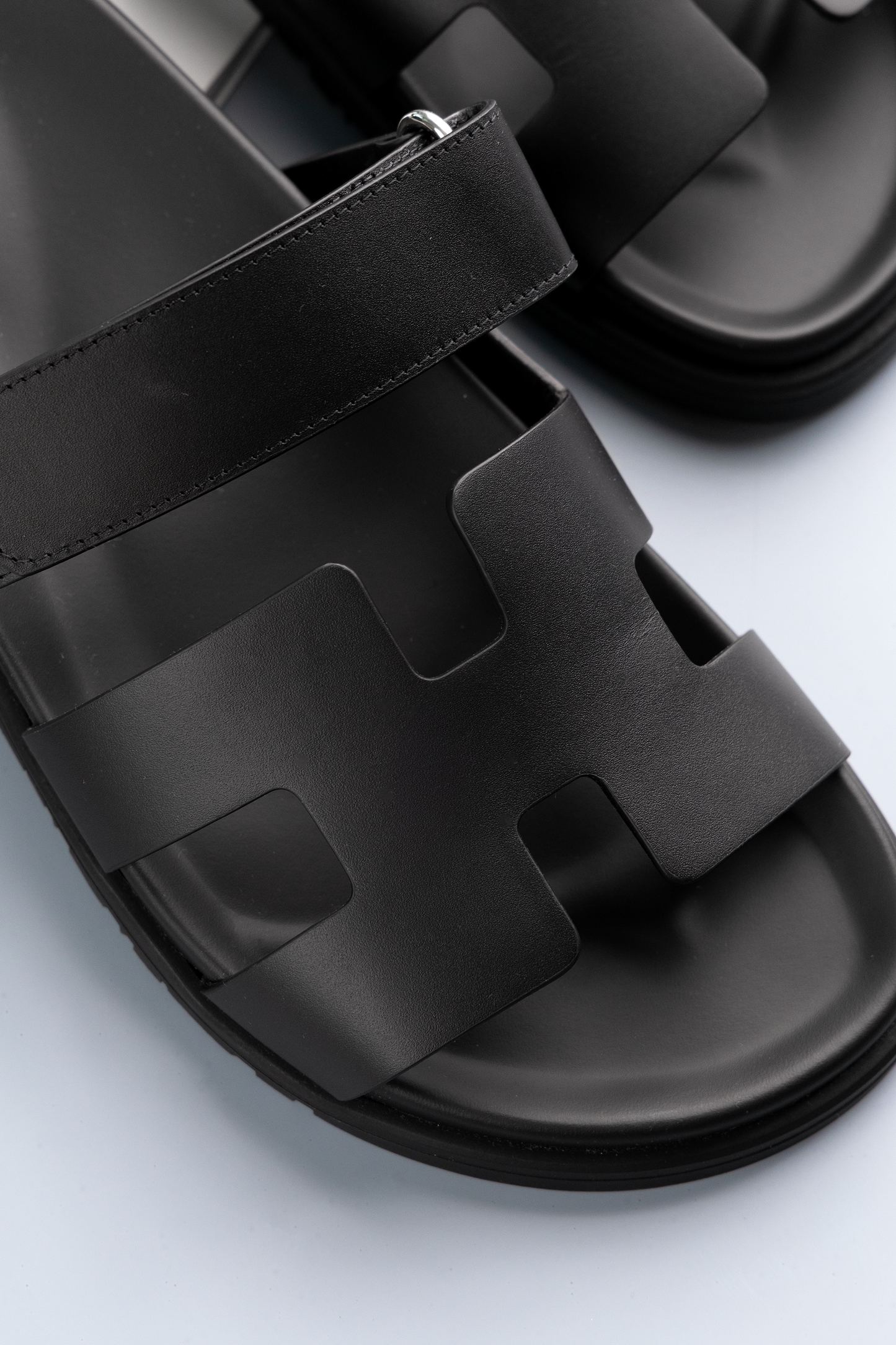 Hermès Black Chypre Sandals