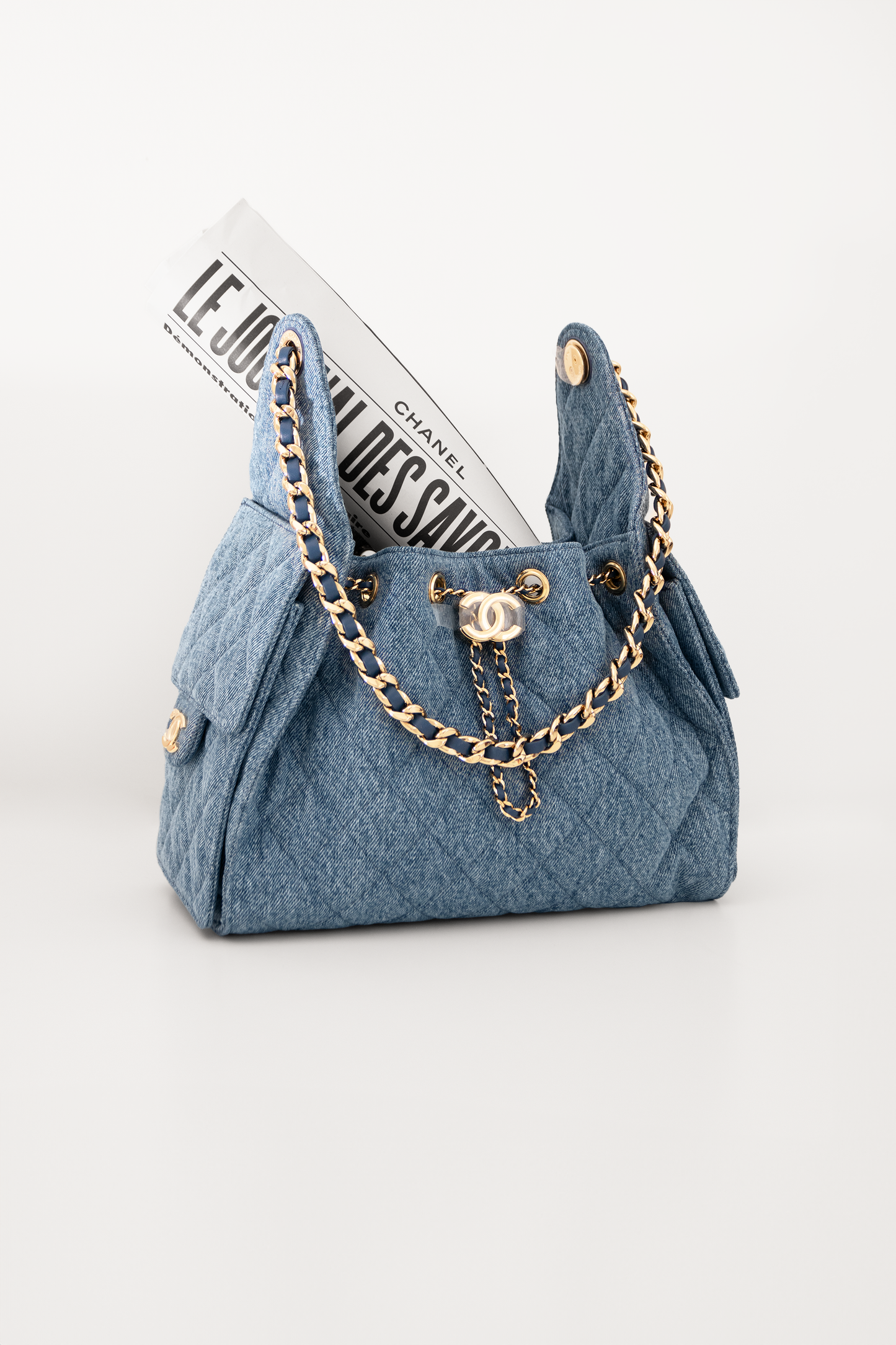 Chanel Small Denim Hobo 25 Bag