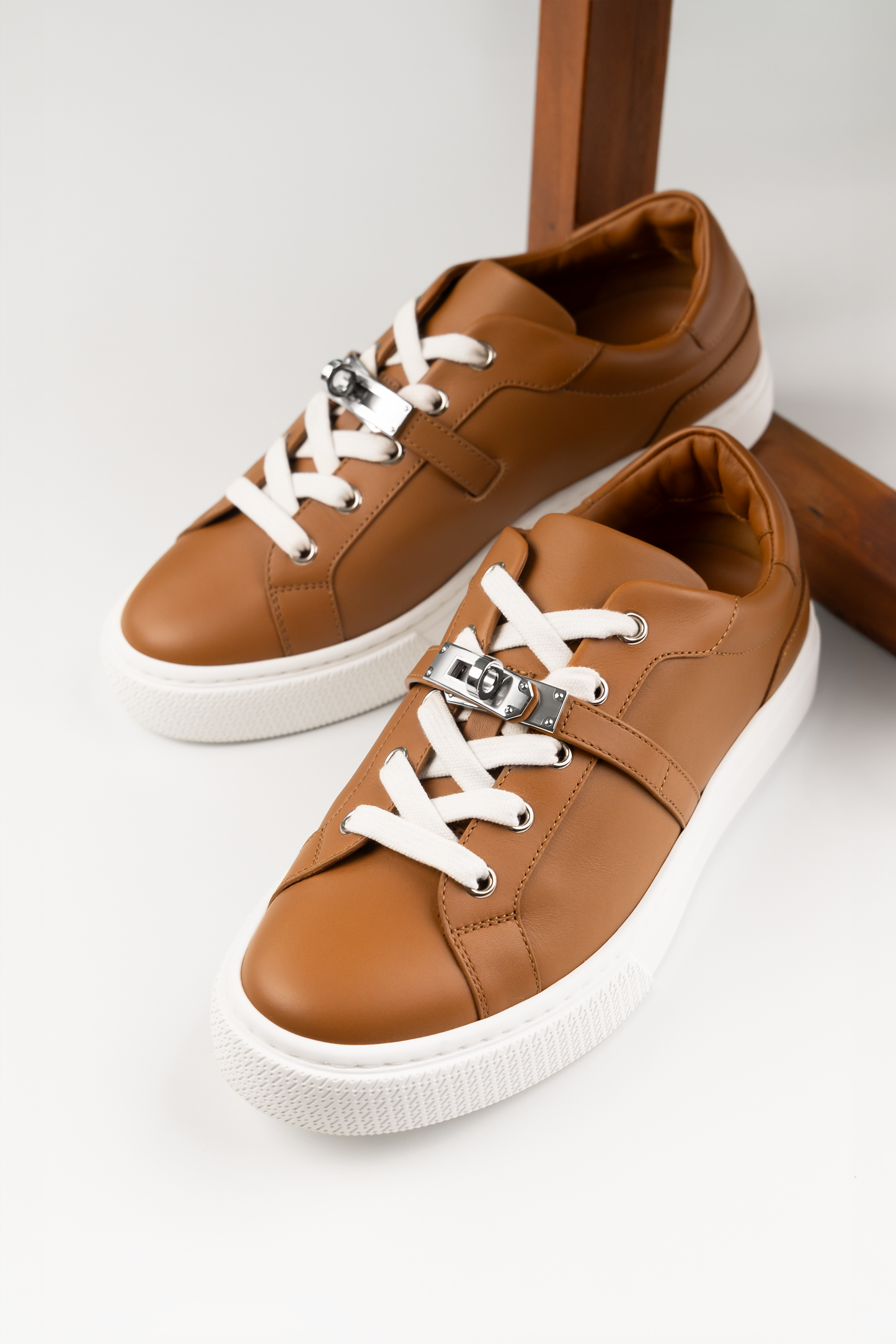 Hermès Day Sneakers in Gold PHW