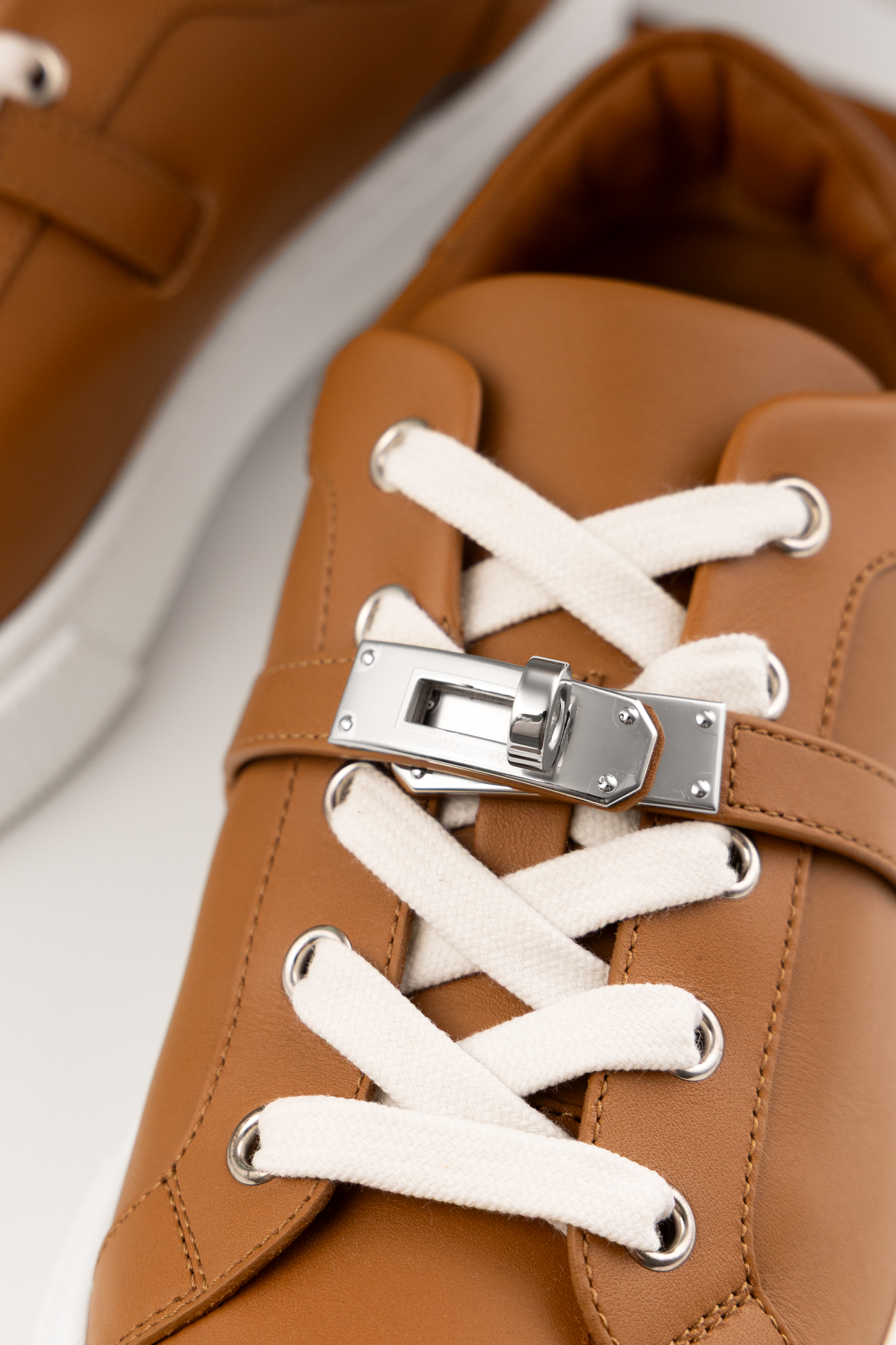 Hermès Day Sneakers in Gold PHW