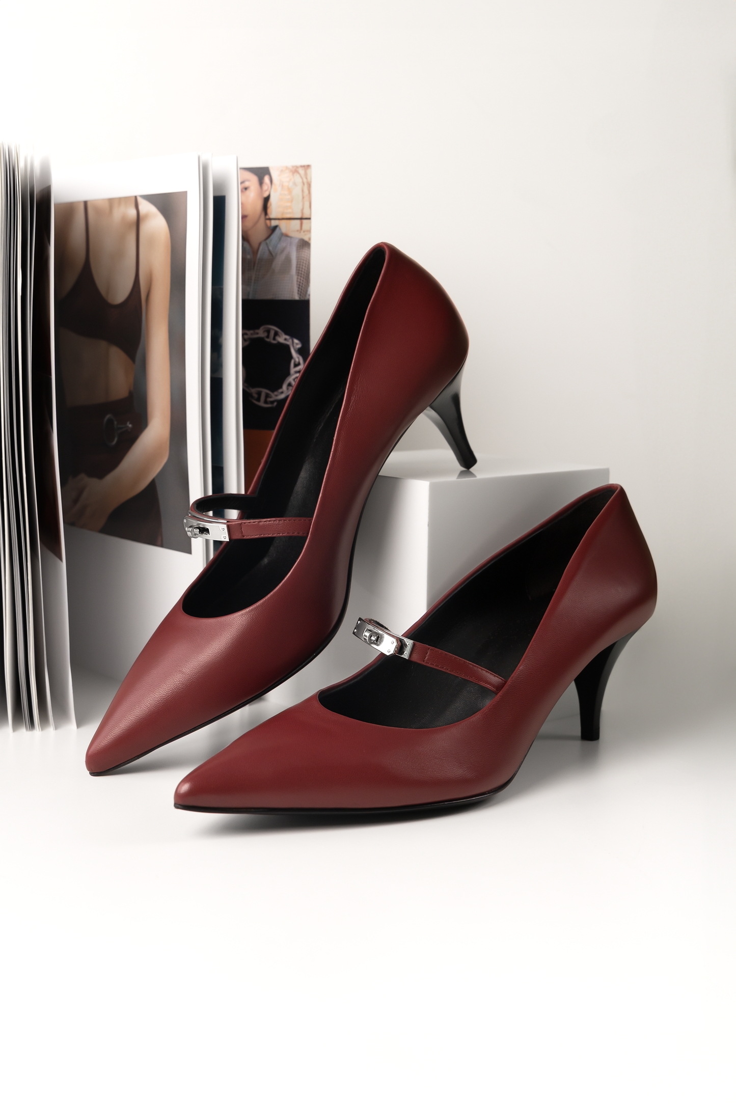Hermès Majeste 60 Pumps in Rouge H
