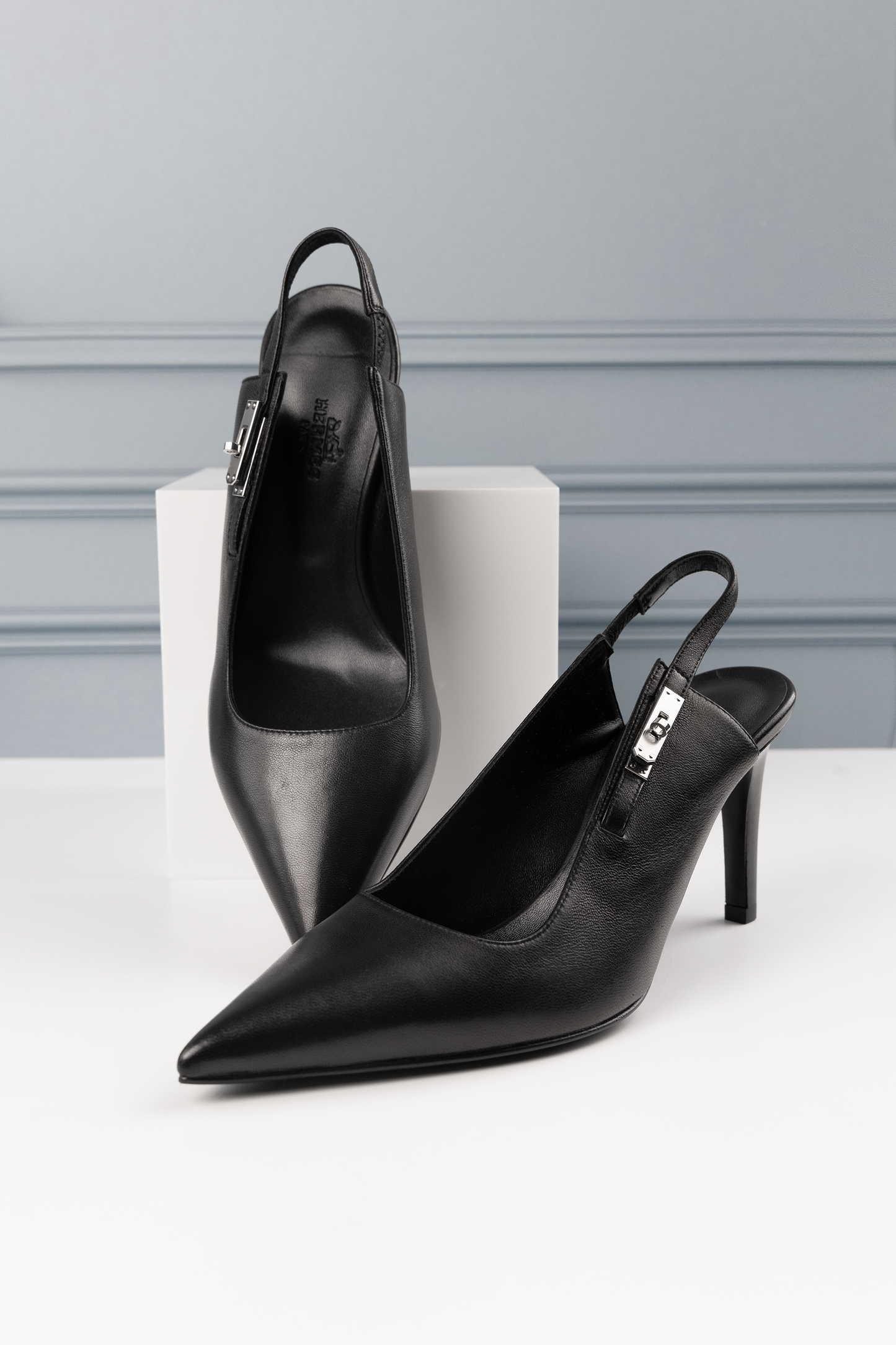 Hermès Lover 80 Pumps in Black PHW