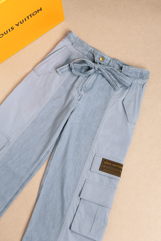 Louis Vuitton Utility Pocket Washed Denim Jeans
