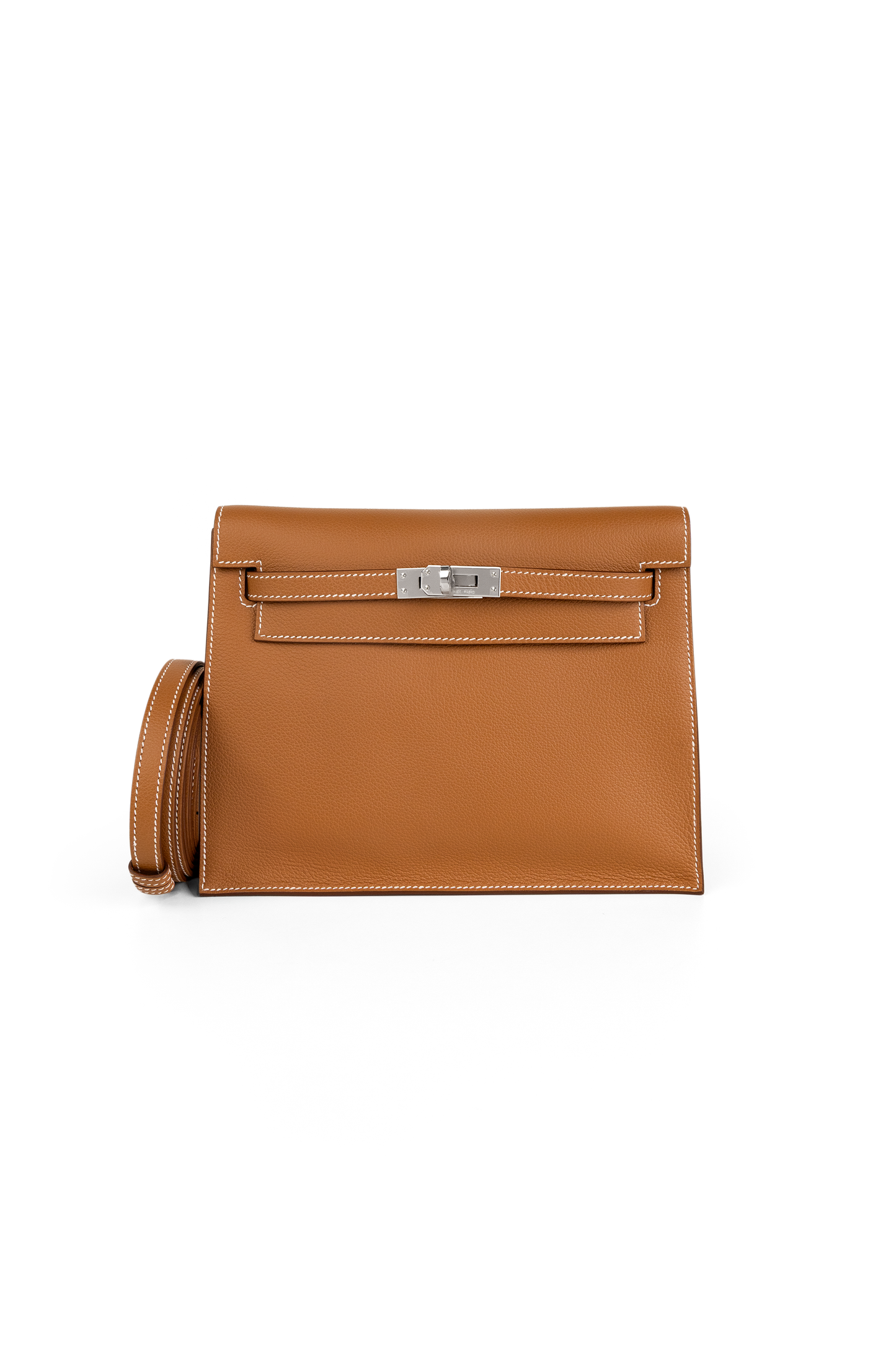 Hermès Kelly Danse Evercolor in Gold PHW